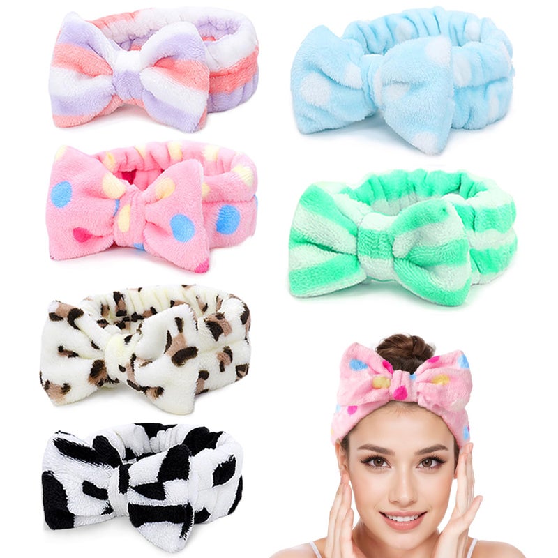 LADES Soft Skincare Headband â€“ Adjustable, Comfortable & Stretchy Fabric, Cute Patterns for Makeup, Facial â€“ Non-Slip, Headband for Hair Control - Image 1